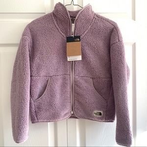 New North Face girls Sherpa blazer 10/12